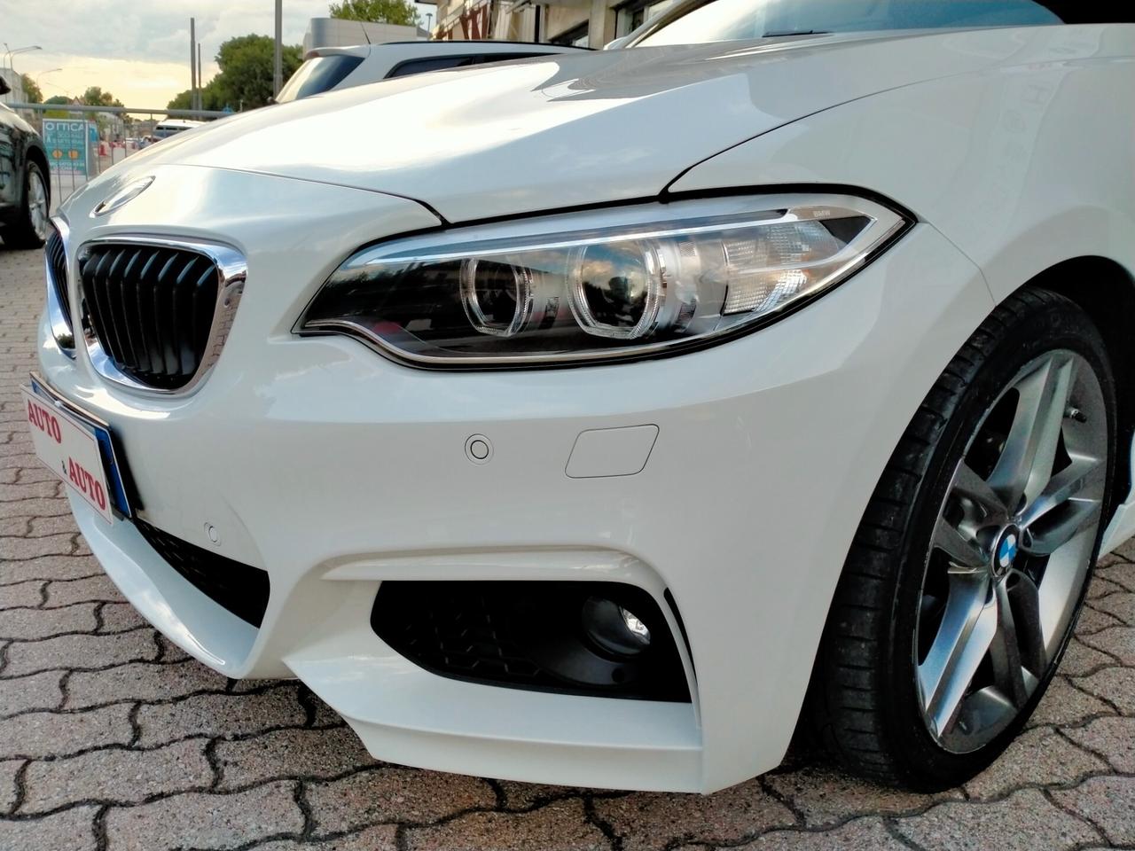 BMW 218 D CABRIO F23 150CV MSPORT STEPTRONIC / FULL SVC BMW / CAMERA / DA VETRINA