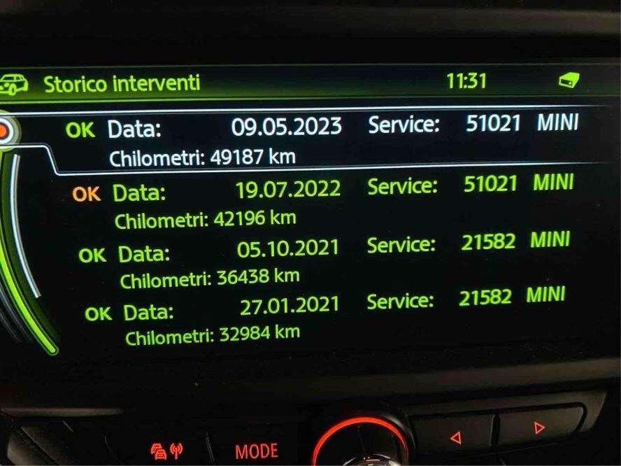 Mini 1.5 Cooper 5 PORTE CAMBIO AUTOMATICO TETTO PELLE NAVY