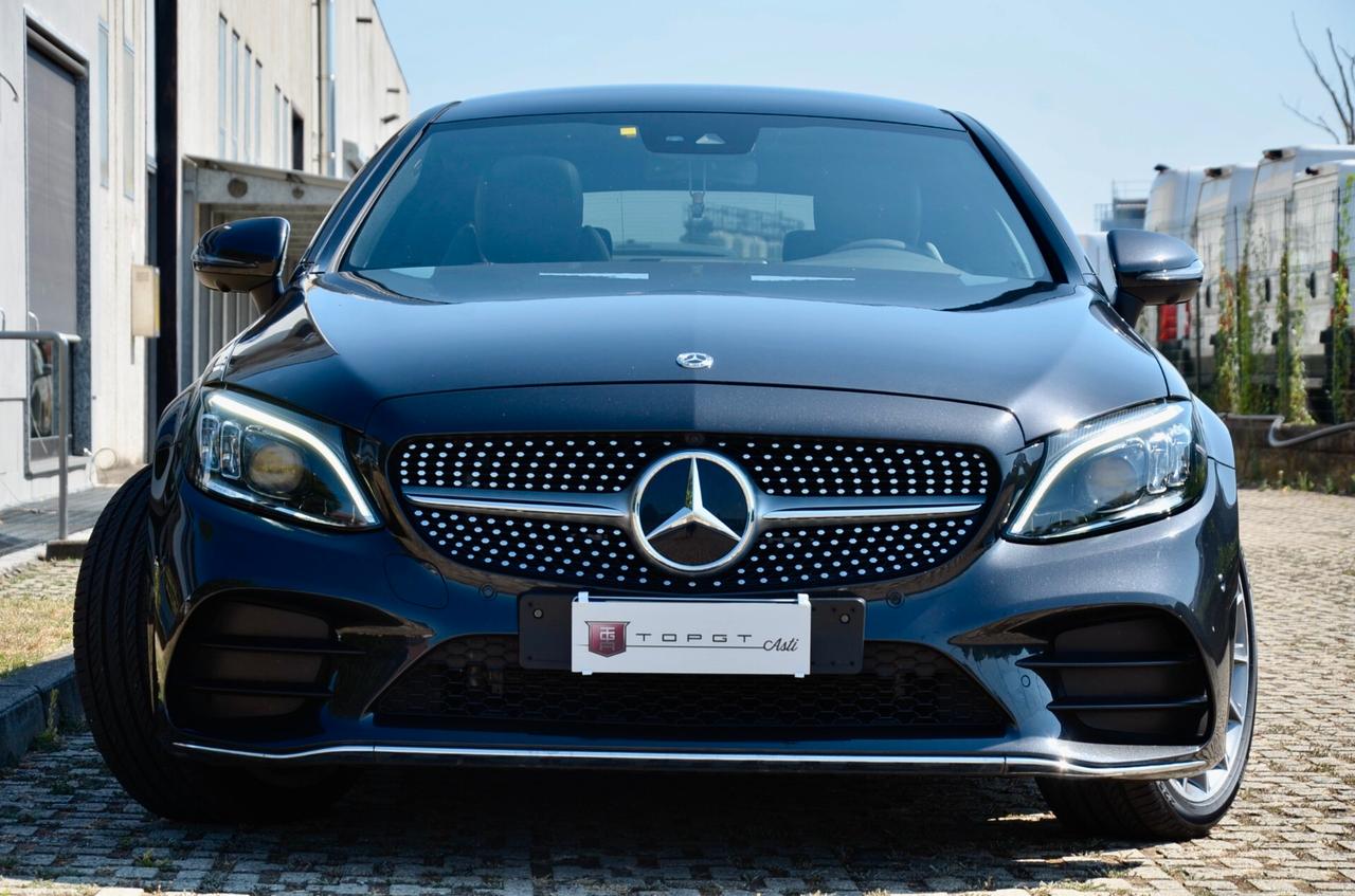 MERCEDES-BENZ C200 COUPE MHEV MILD HYBRID (EQ-BOOST) PREMIUM PLUS 184cv AUTO, UFF ITALIANA, SERVICE UFF MERCEDES, TETTO, HI-FI BURMESTER, FARI MULTIBEAM, 19", RETRO 360, PERMUTE
