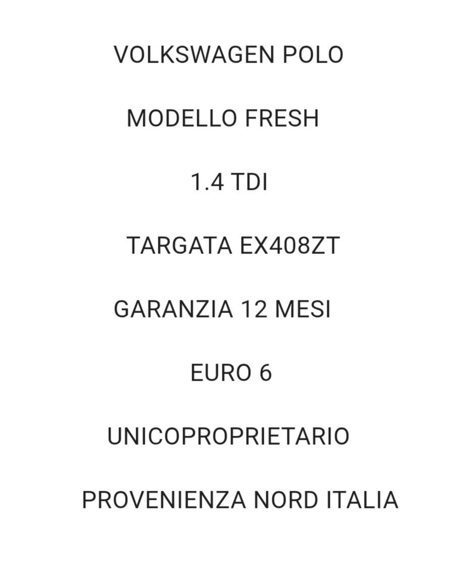 Volkswagen Polo 1.4 TDI Fresh EURO6