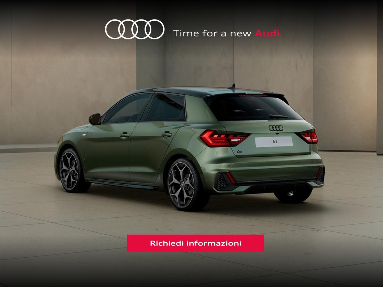 Audi A1 sportback 30 1.0 tfsi identity black 116cv s-tronic