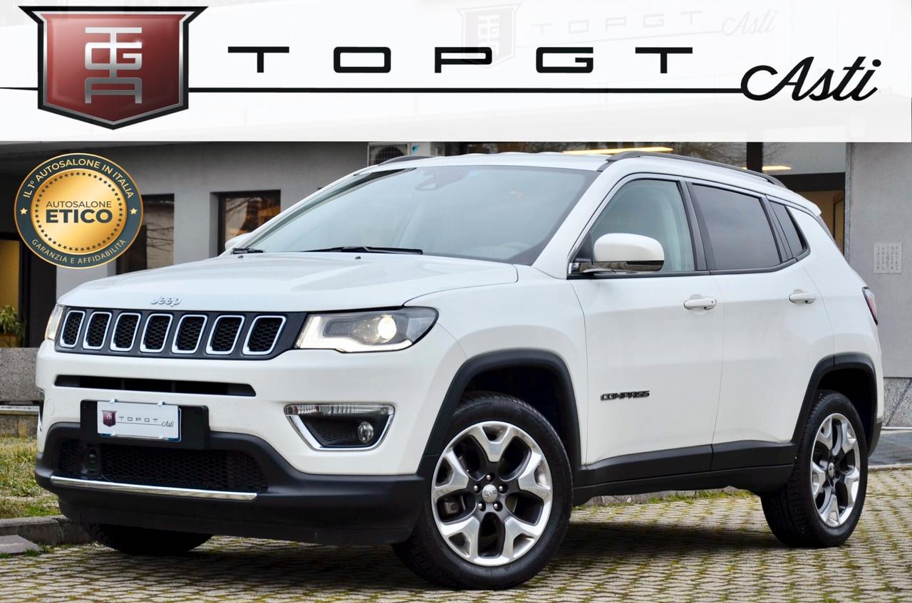 JEEP COMPASS 2.0 MJT LIMITED 4WD 140cv AUT, UNICOPROPRIETARIO, UFF ITALIANA, SERVICE JEEP, NAVI, APPLE ANDROID, PERMUTE