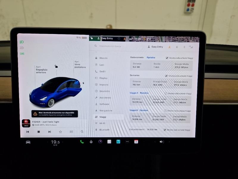TESLA MODEL 3 75 KWH LONG RANGE DUAL MOTOR AWD 4 PORTE BERLINA