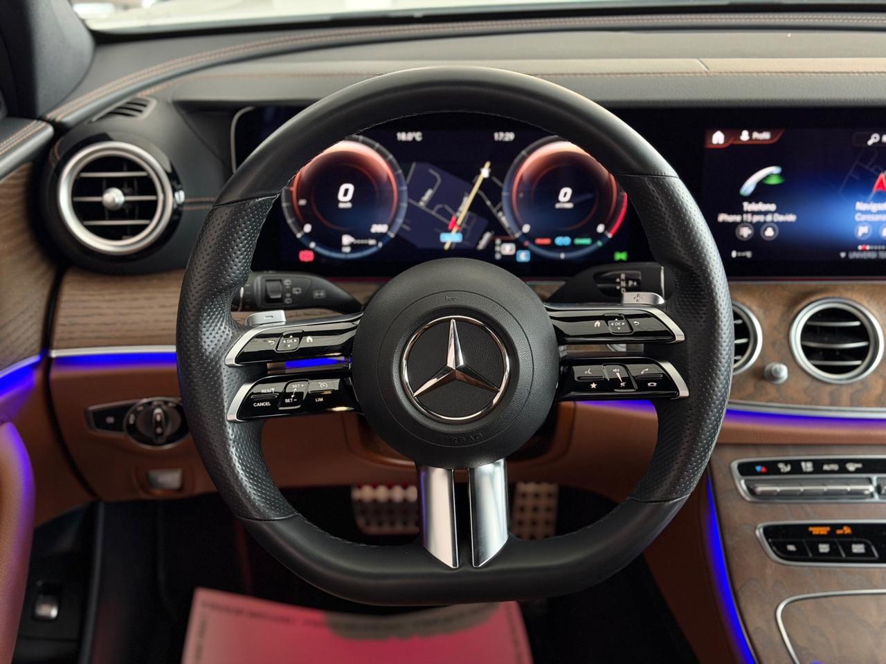 M.B E 300 d 4Matic 265cv Premium Plus PELLE TABACCO