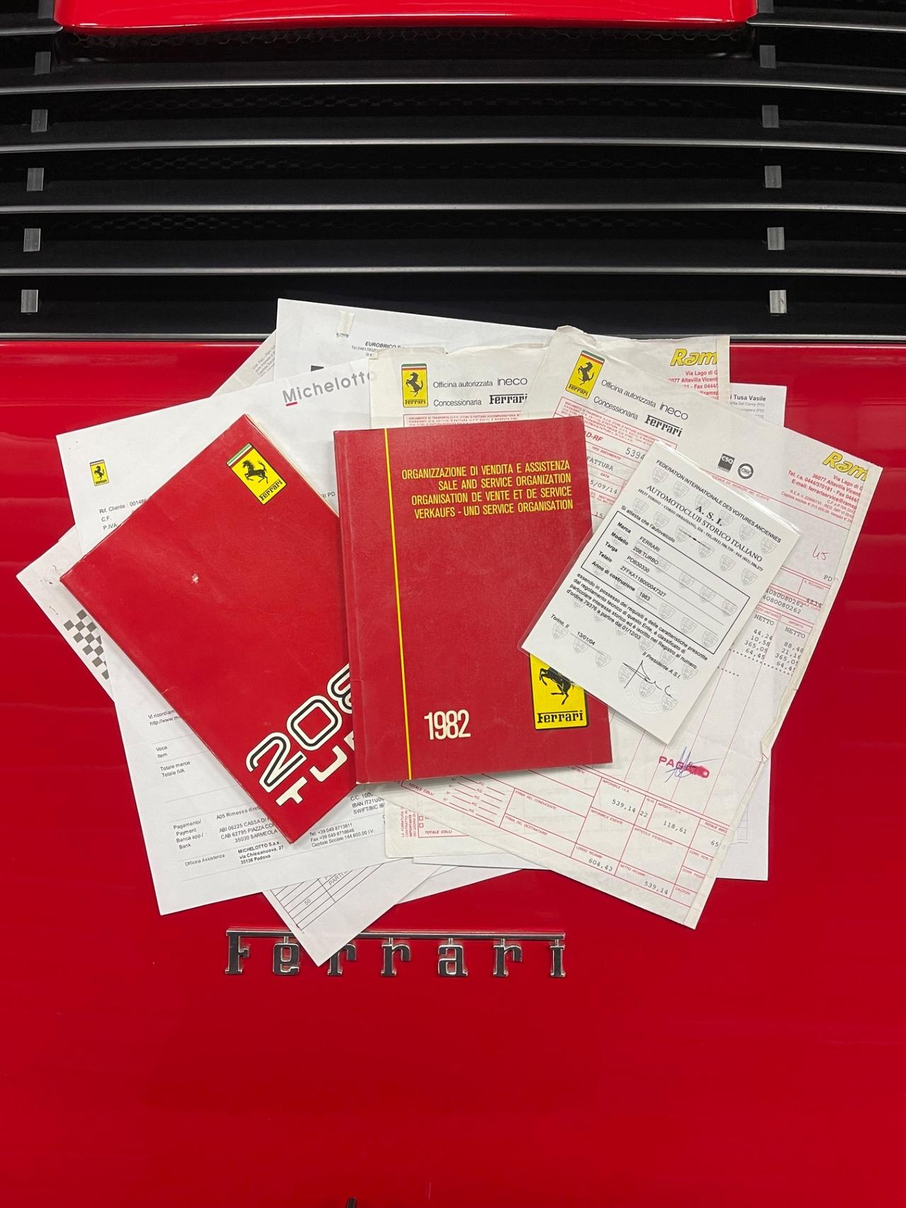 Ferrari 208 turbo GTS ASI Da Concorso PERMUTE RATE