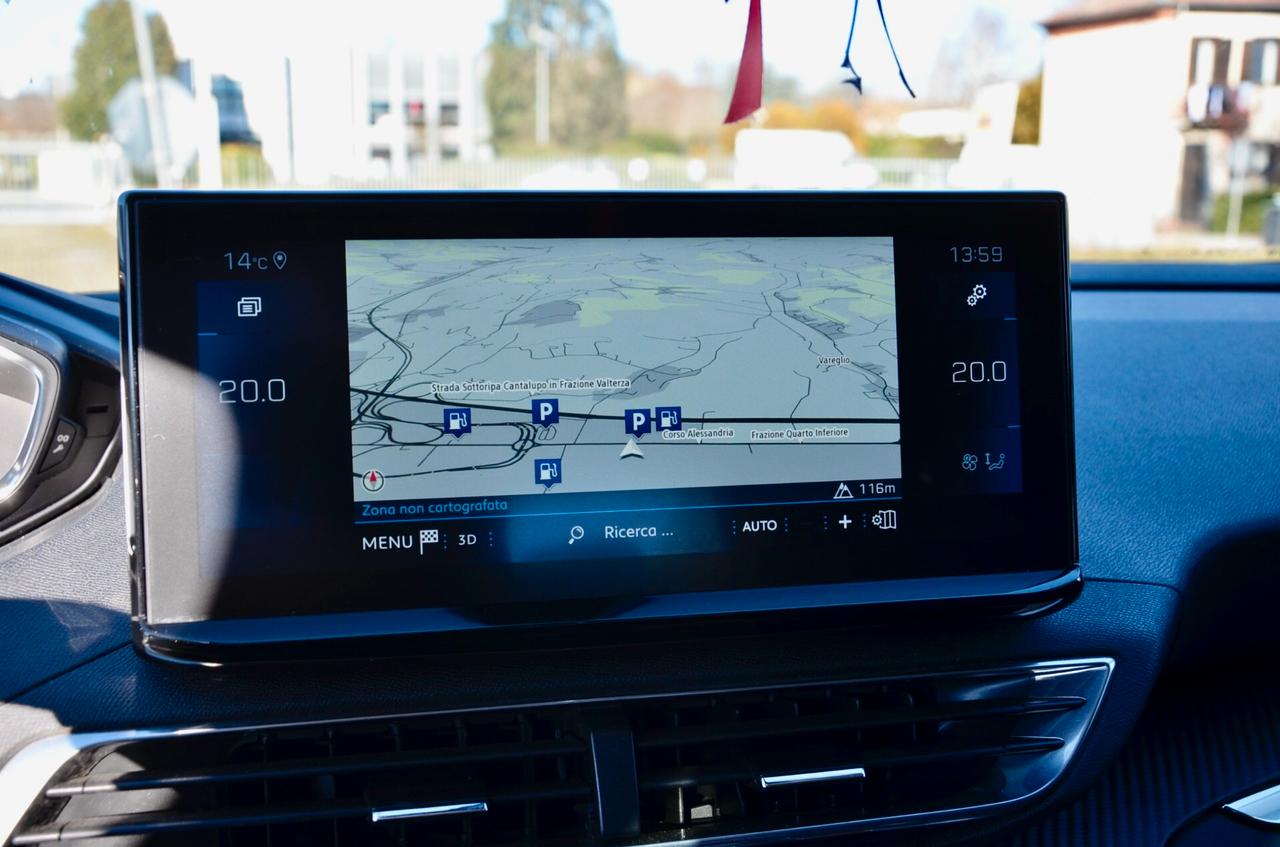 PEUGEOT 3008 1.5 BLUEHDI ALLURE PACK 131cv AUTO, UFF ITALIANA, FARI FULL LED, RETROCAMERA, PERMUTE