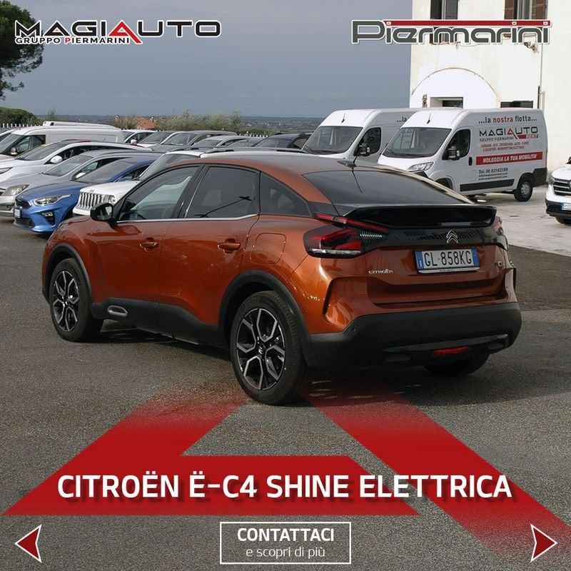 Citroën e-C4 motore elettrico 136 CV Shine