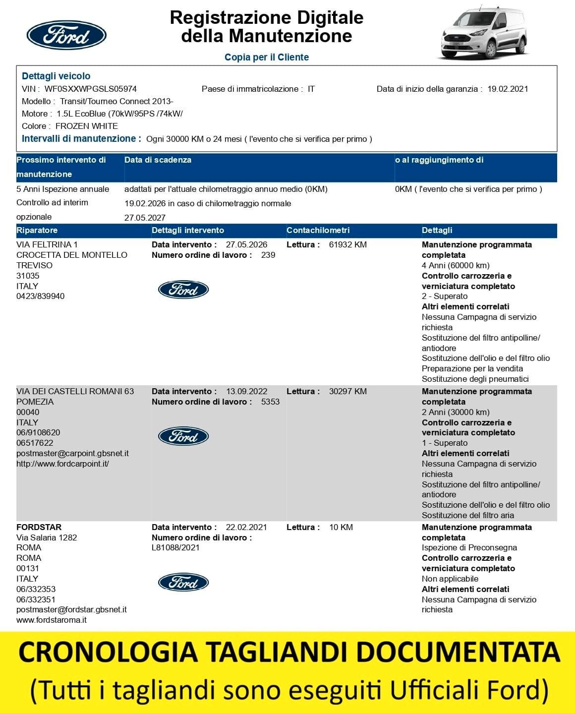 Ford Transit Connect Trend 1.5 TDCi 100CV PassoLungo
