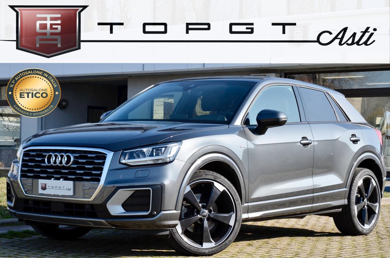 AUDI Q2 1.4 TFSI S-LINE INT+EXT 150cv S-TRONIC, UNICOPROPRIETARIO, UFF ITALIANA, FULL LED, NAVI, PERMUTE