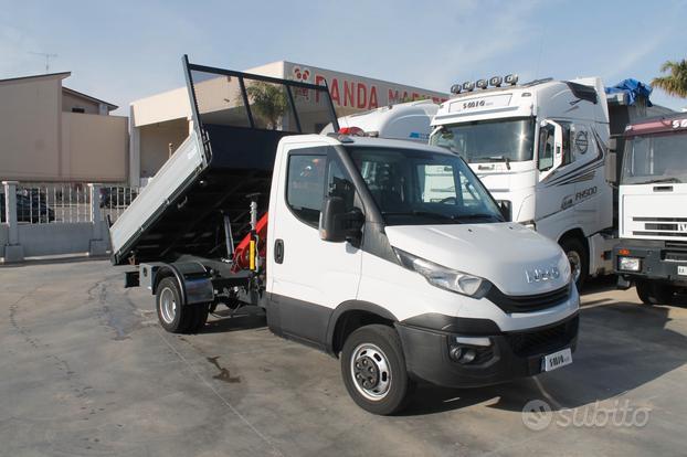 Iveco daily 35-140 cassone ribaltabile e grù nuovi