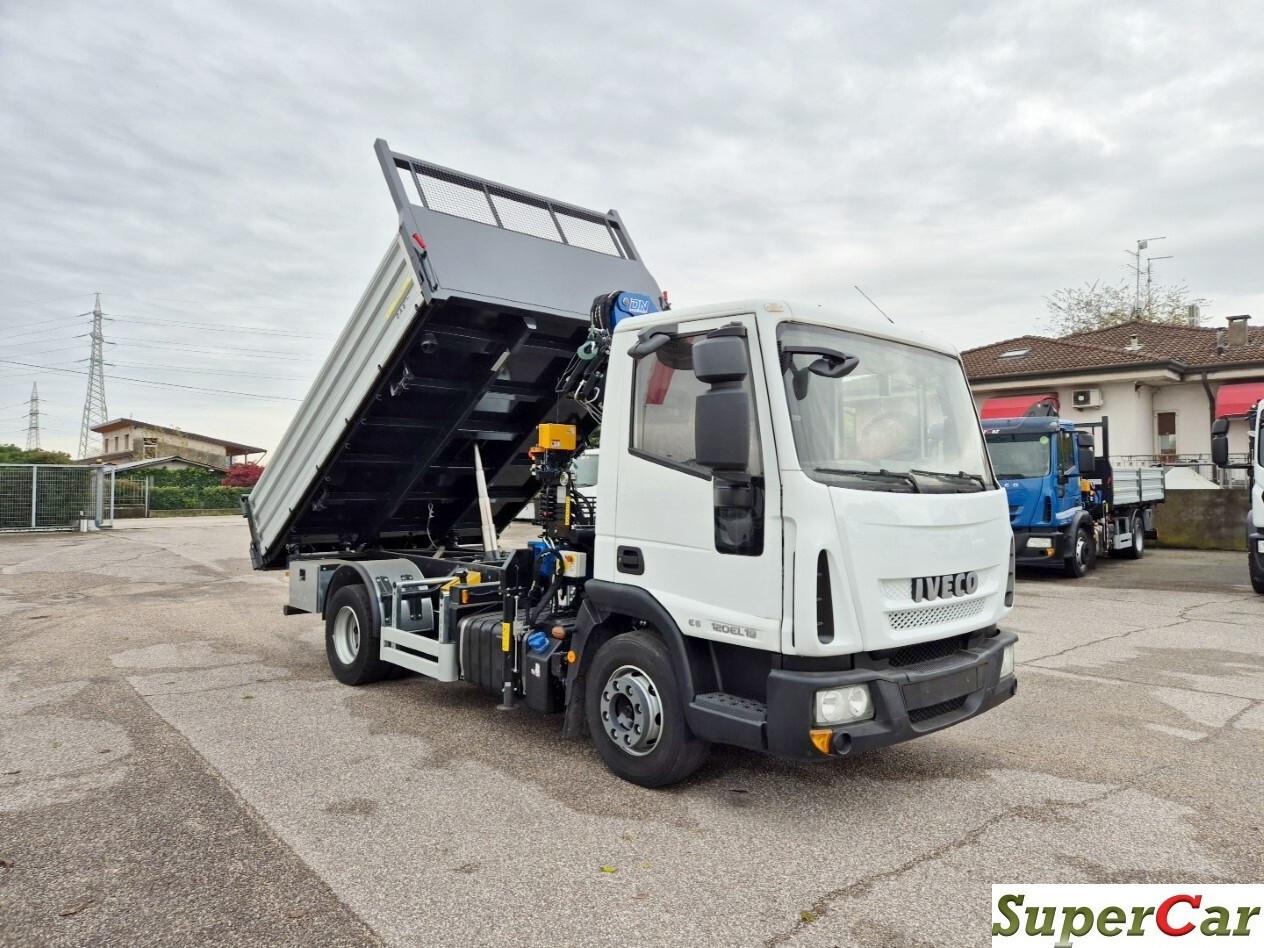 IVECO EUROCARGO 120EL19 ribaltabile, gru e Radiocomando nuovi