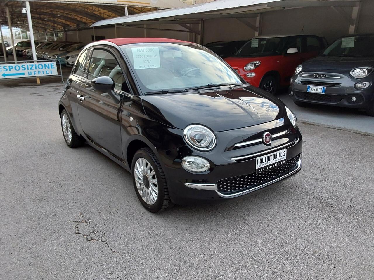Fiat 500 C 1.2 69CV Lounge Cabrio con GPL