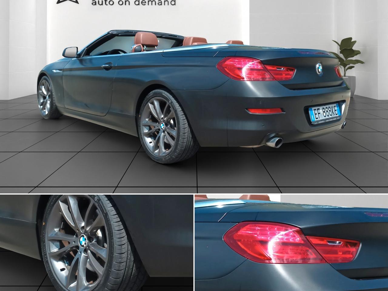 Bmw 640i Cabrio Futura Head Up display Interni in pelle FULL