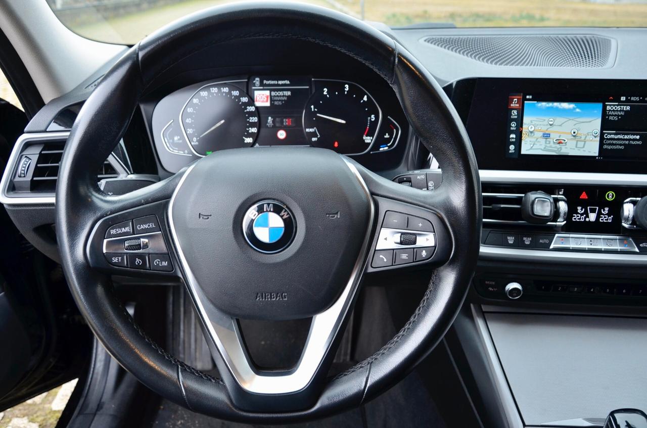 BMW 320d TOURING MHEV XDRIVE BUSINESS ADVANTAGE 190cv AUTO, UFF ITALIANA, EURO 6D, FARI LED, NAVI, APPLE ANDROID, PERMUTE