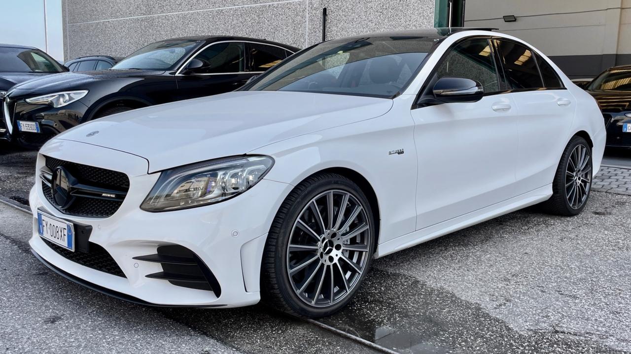 MERCEDES-BENZ CLASSE C43 4 MATIC 3.0 AMG TCT7 390CV - BOLLO E S.B PAGATI, FULL LED, TETTO, PELLE