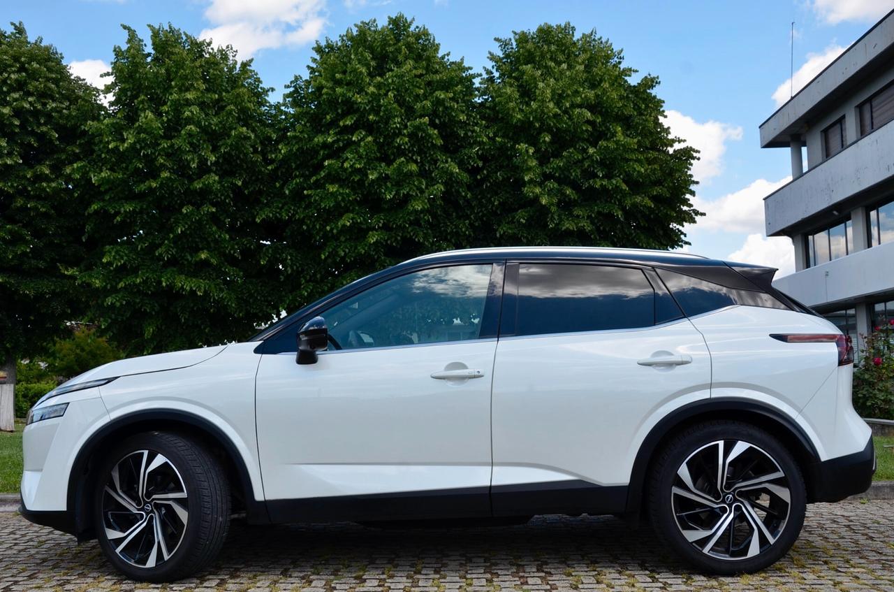 NISSAN QASHQAI 1.3 MHEV TEKNA+ 2WD 158cv XTRONIC, GARANZIA UFF NISSAN, UNICOPROP, SERVICE UFF NISSAN, UFF ITALIANA, EURO 6D, TETTO, HI-FI BOSE, RETROCAMERA 360°, PERMUTE