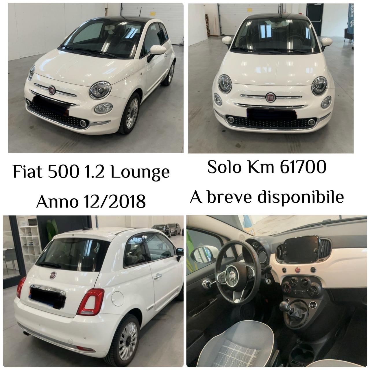 Fiat 500 1.2 Lounge-solo Km 61700-