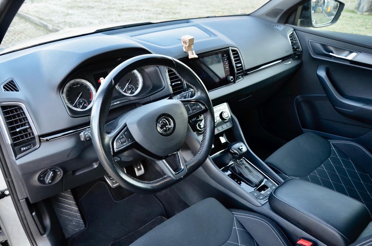 SKODA KAROQ 2.0 TDI SPORTLINE 4X4 150cv DSG, SERVICE CON FATTURE, EURO 6D, FARI LED, NAVI, RETROCAMERA, PERMUTE