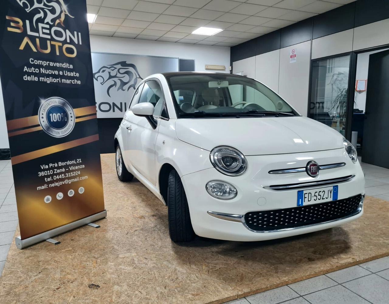 FIAT 500 1.2 BENZINA 69CV LOUNGE OK NEOPATENTATI