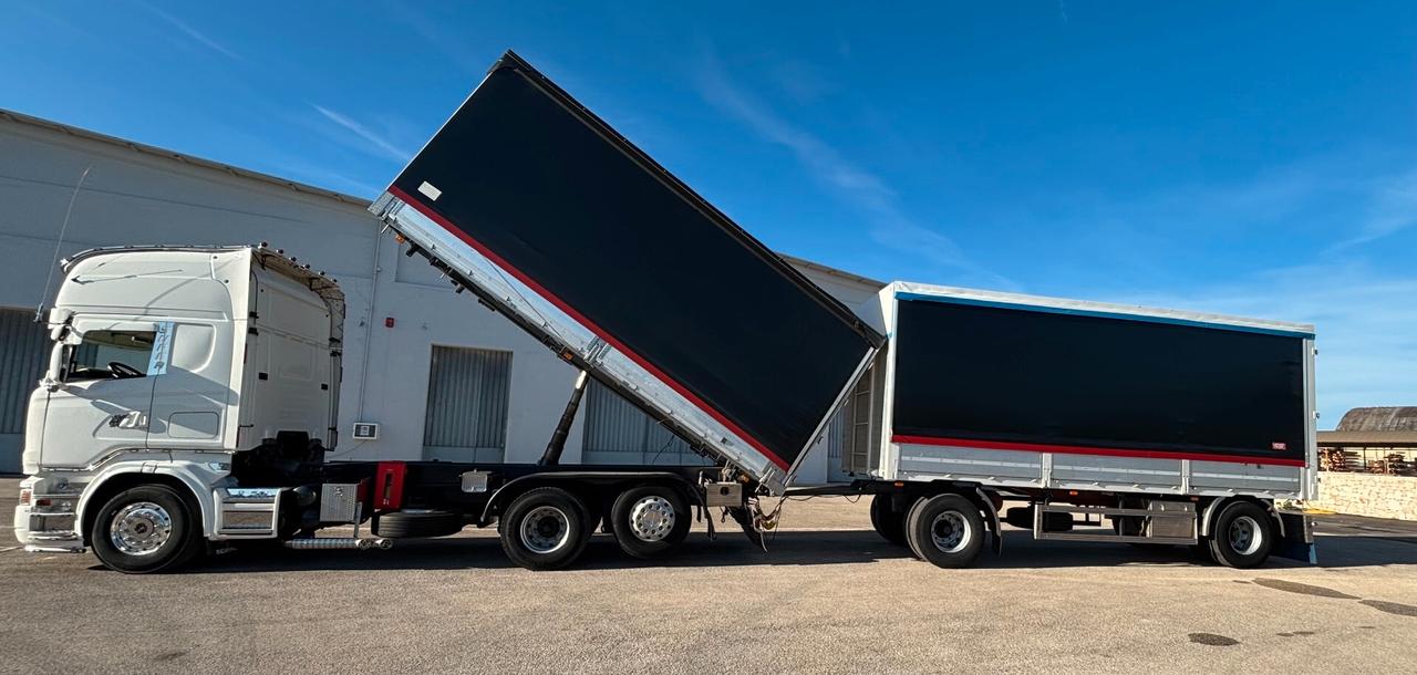 SCANIA R-500 + RIMORCHIO CENTINATO