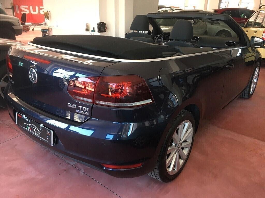 VOLKSWAGEN GOLF6 CABRIO CAPOTTA ELETTRICA Diesel 2.0 CV 140 Km 168.487 garanzia 12 mesi