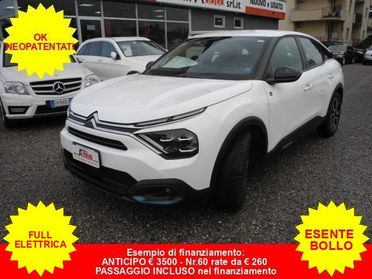 CITROEN E-C4 Full Electric 136cv Feel Pack -OkNEOPAT.-UniPROPR.