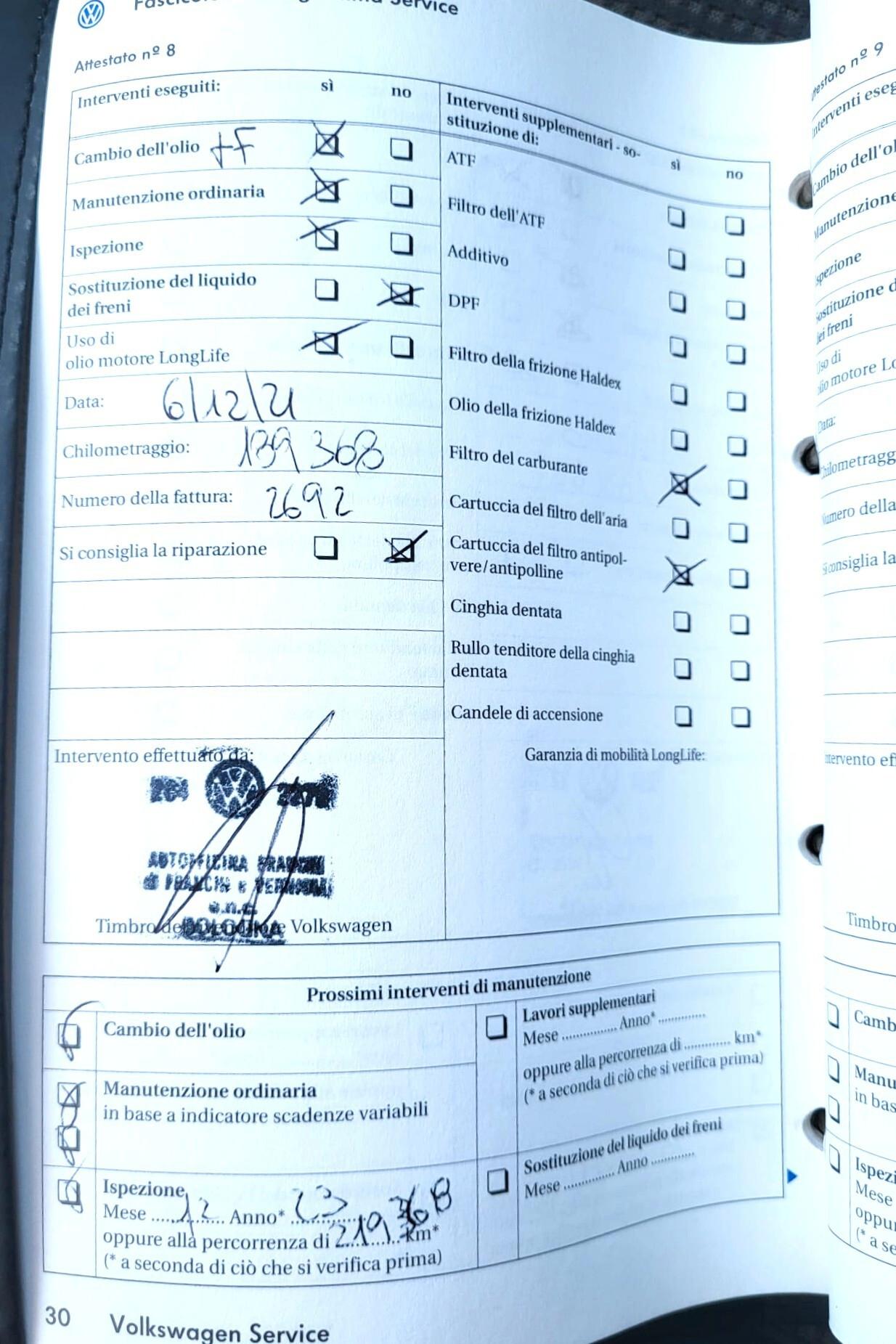 VOLKSWAGEN POLO 1,4 TDI-CINTA DISTR. NUOVA-TAGLIANDI VOLKSW