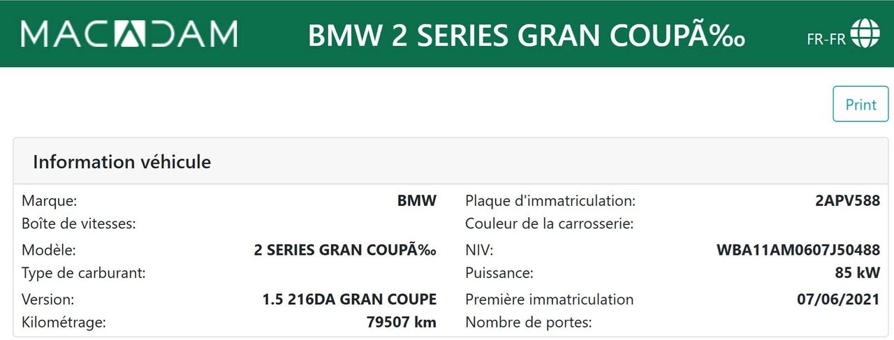 Bmw 216 216D GRAN COUPE 115CV STEPTRONIC BUSINESS ADVANTAGE ( FARI LED - NAVI MIRROR PDC )