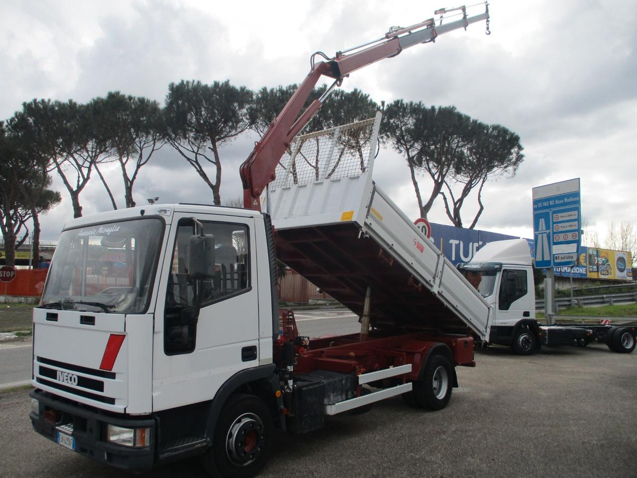 Iveco EUROCARGO 100E18 GRU AMCO-VEBA 545/3S+RIBALTABILE