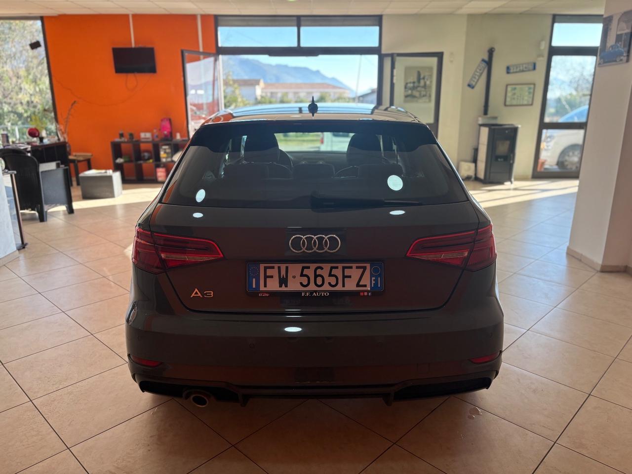 Audi A3 SPB 30 TFSI s line matrix navi virtual permute finanziamenti
