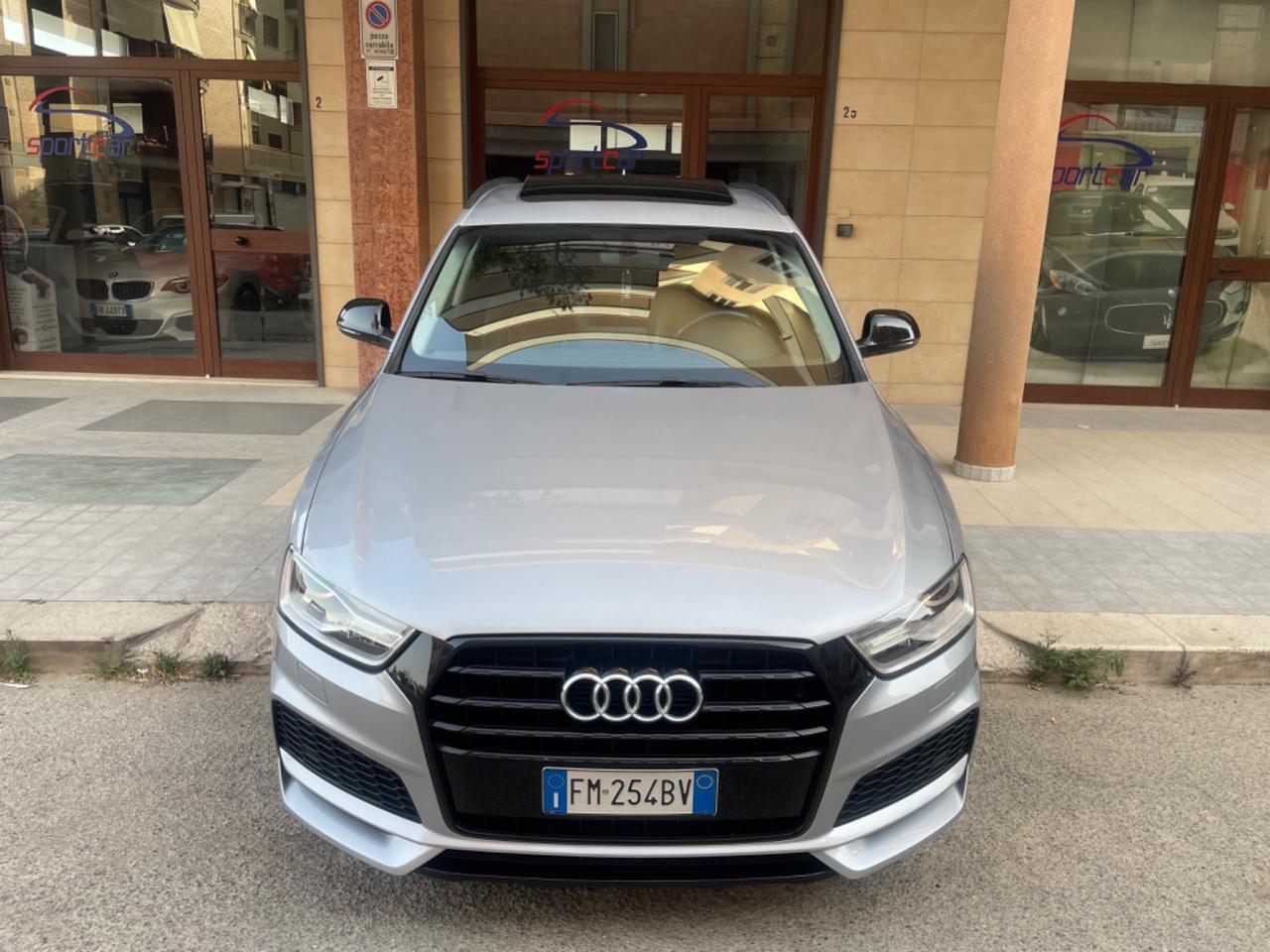Audi Q3 2.0 TDI 150 CV SLINE COMPETITION TETTO NAVY PELLE XENO BOSE 19'