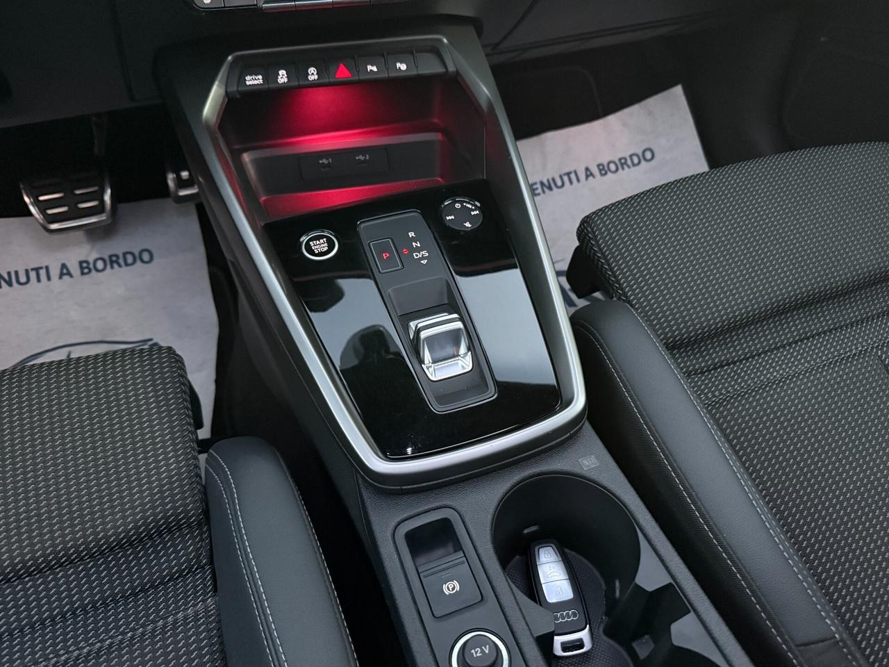 AUDI A3 SPB 35TDI 150CV S LINE TRONIC TETTO AMBIENT IDENTITY BLACK 12/2022