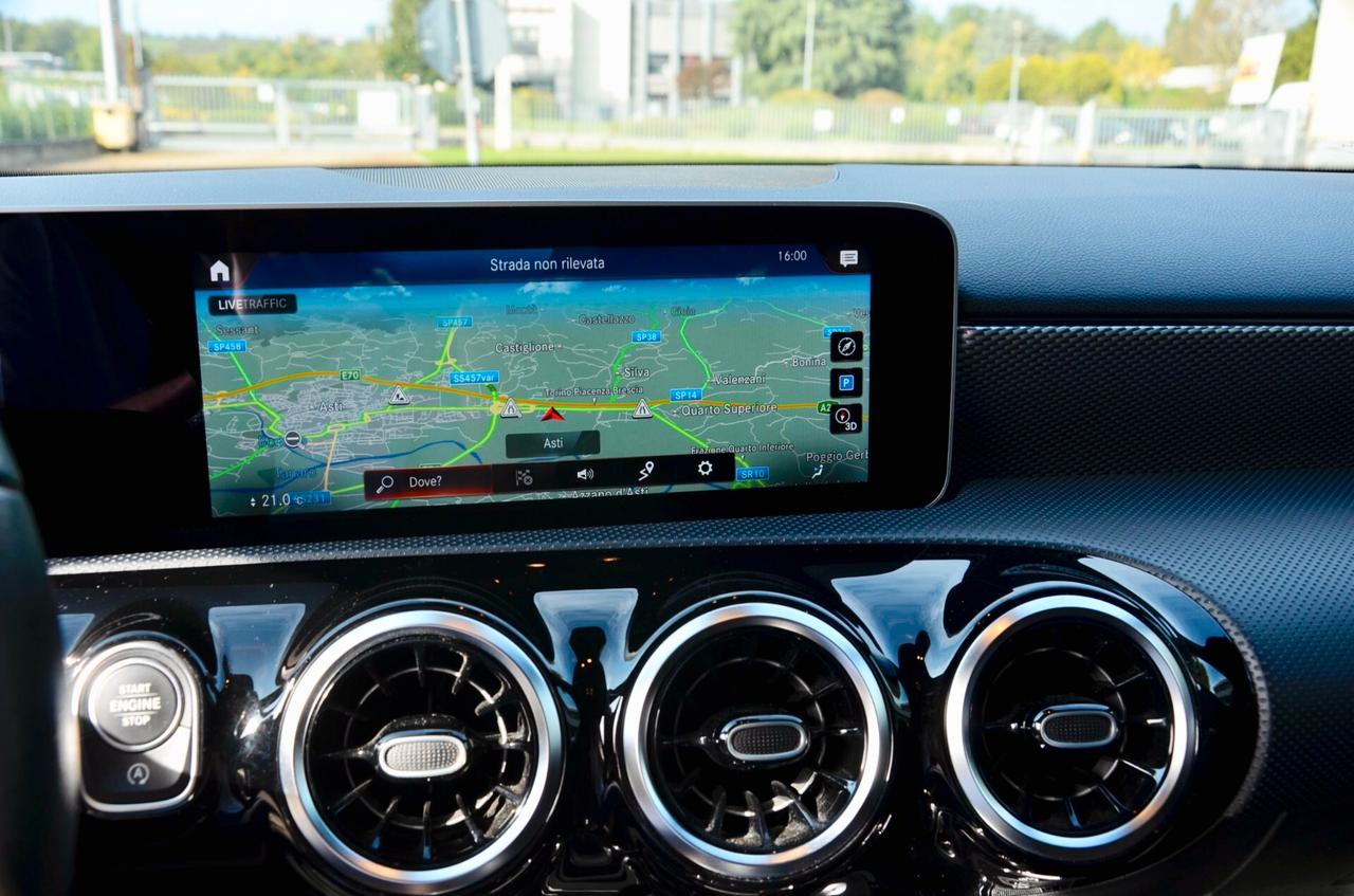 MERCEDES-BENZ A180 1.4 SPORT 136cv MANUALE, BENZINA/GPL, ESENTE BOLLO, EURO 6D, FARI LED, APPLE/ANDROID, PERMUTE
