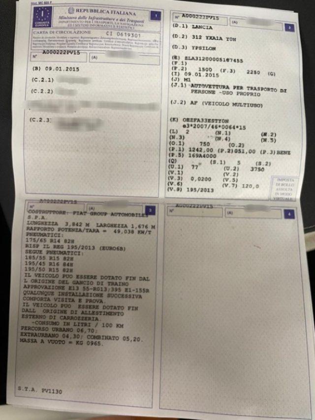 LANCIA Ypsilon 1.2 69 CV 5 porte Elefantino