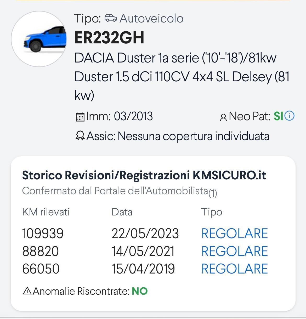 Dacia Duster 1.5dCi 110CV 4x4 perfetta garantita-13