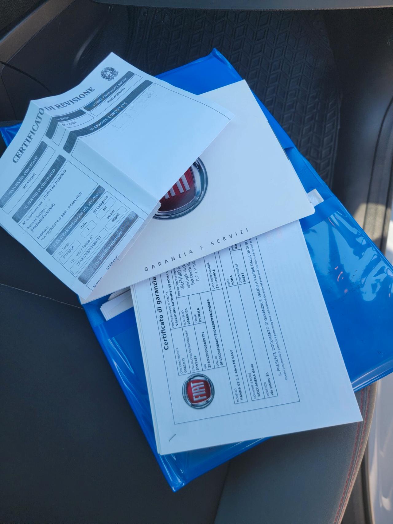 Fiat Panda 1.2 Waze EURO6 distributizione nuova garanzia