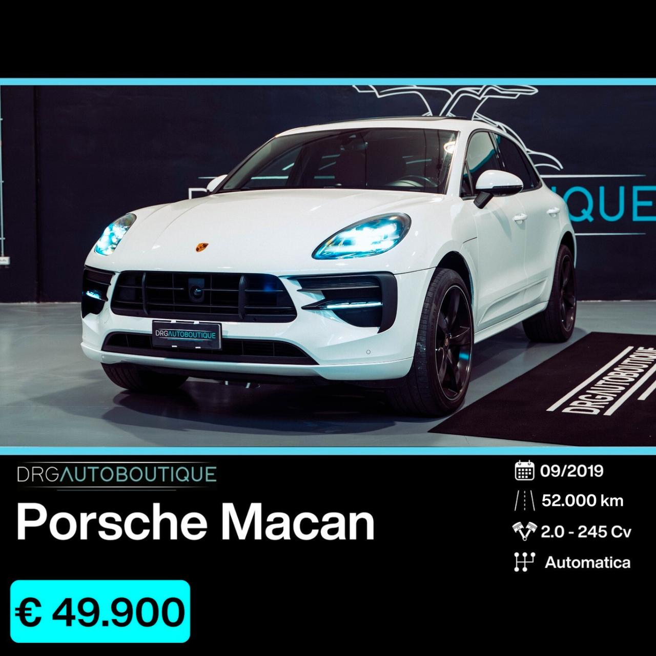 Porsche Macan 2.0 245CV/TETTO/SPORTDESIGN/PELLEROSSA