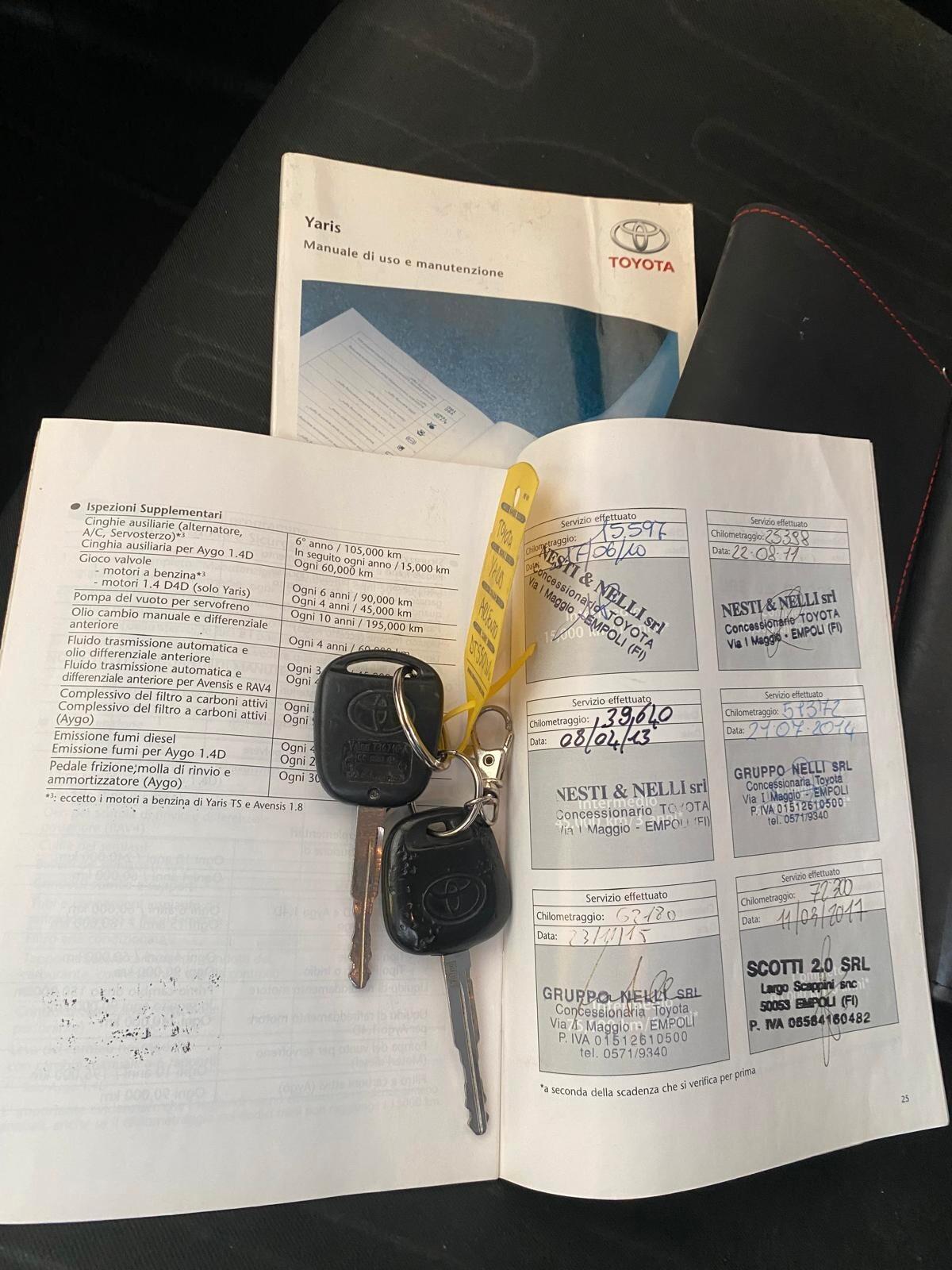 Toyota Yaris 1.0 5 porte Sol SOLI 130.000 KM CERTIFICATI UNICO PROPRIETARIO ADATTA AI NEOPATENTATI