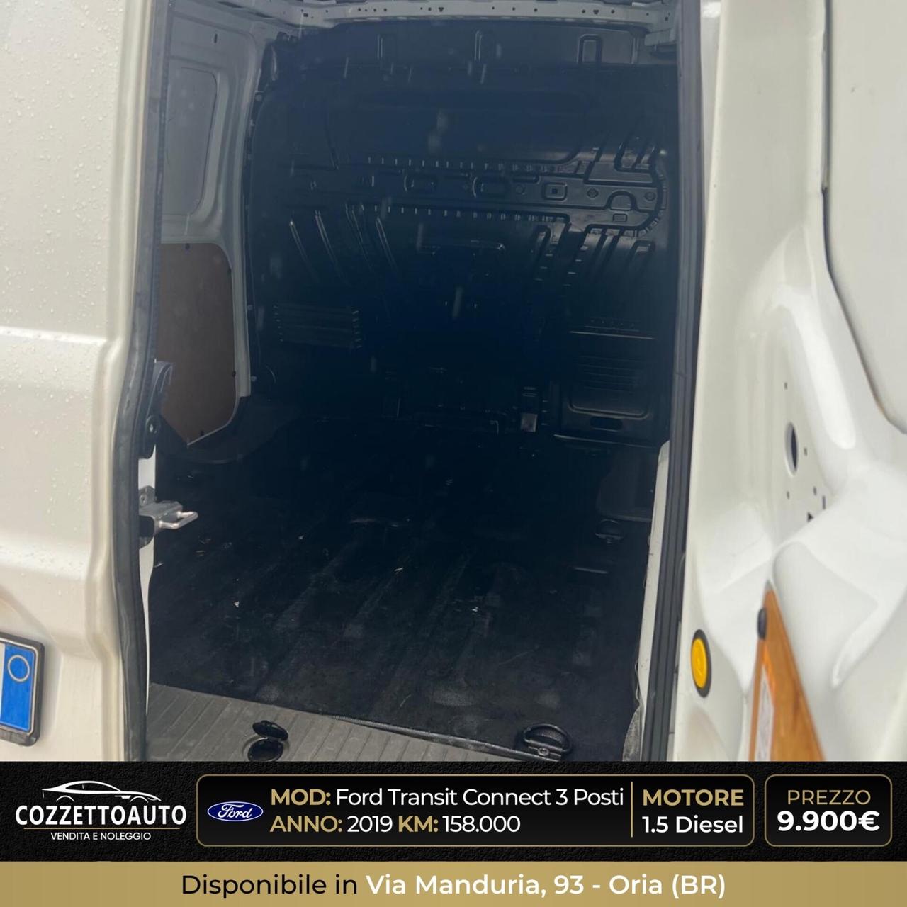 Ford Transit Connect 3 posti 2019 iva deducibile