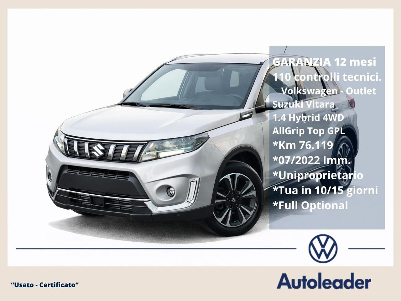 Suzuki Vitara 1.4 Hybrid 4WD AllGrip Top GPL