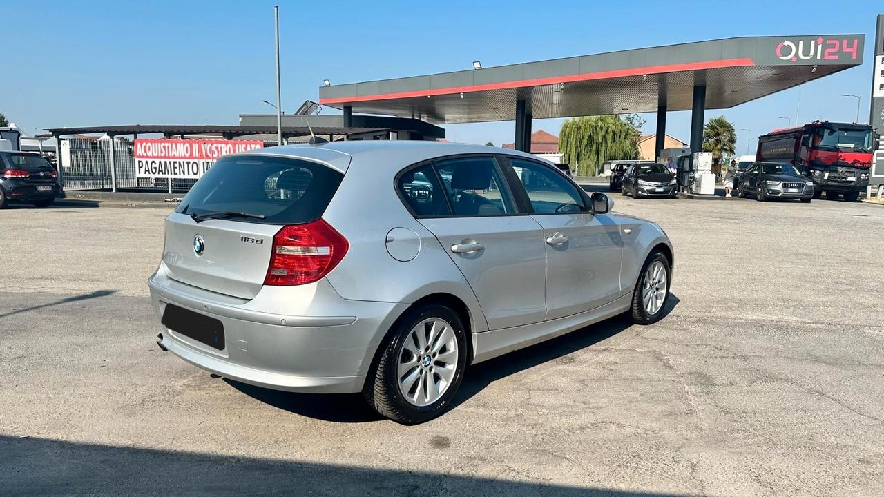 Bmw118d 2.0 D143CV cat 5 porte KM CERTIFICATI-UNICO PROPRIETARIO