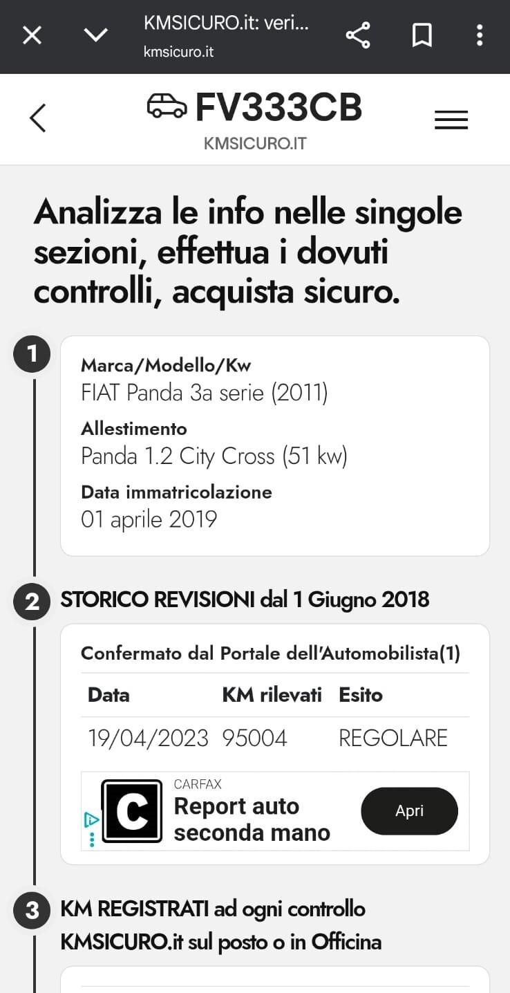 Fiat Panda 1.2 City Cross - UNICO PROPRIETARIO