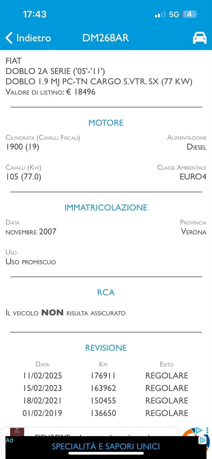 Fiat Doblo DOBLO' GANCIO TRAINO !!!