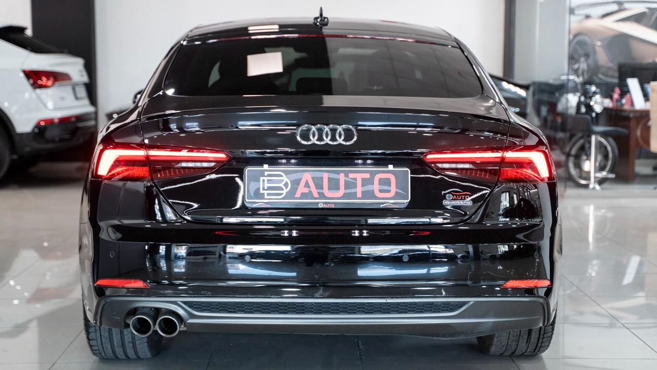 Audi A5 SPB SPORTBACK 40 2.0 TDI 190 CV QUATTRO 19" S LINE TRONIC VIRTUAL CKT XENO NAVI PELLE FULL