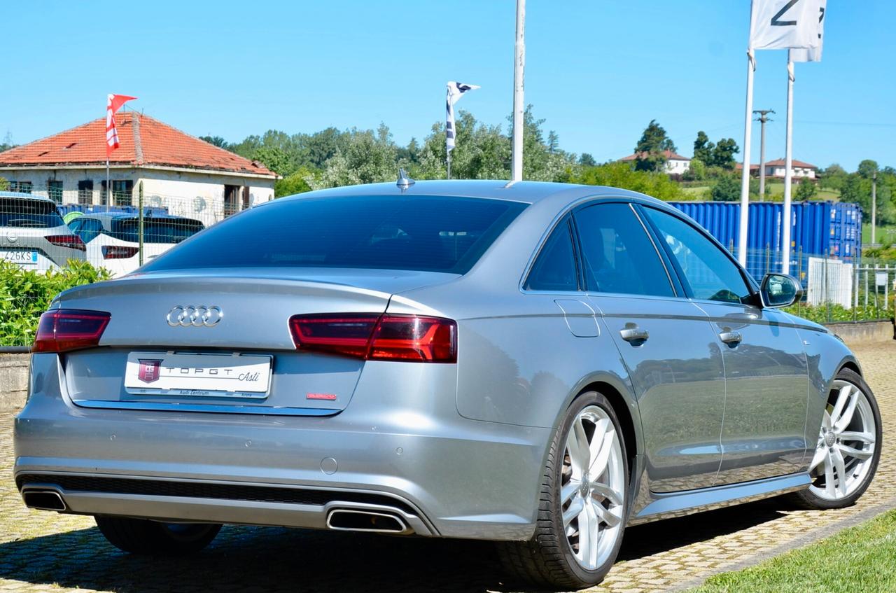 AUDI A6 3.0 TDI S-LINE INT+EXT QUATTRO 218cv S-TRONIC, UFF ITALIANA, EURO 6B, XENO, 20", PELLE, PERMUTE