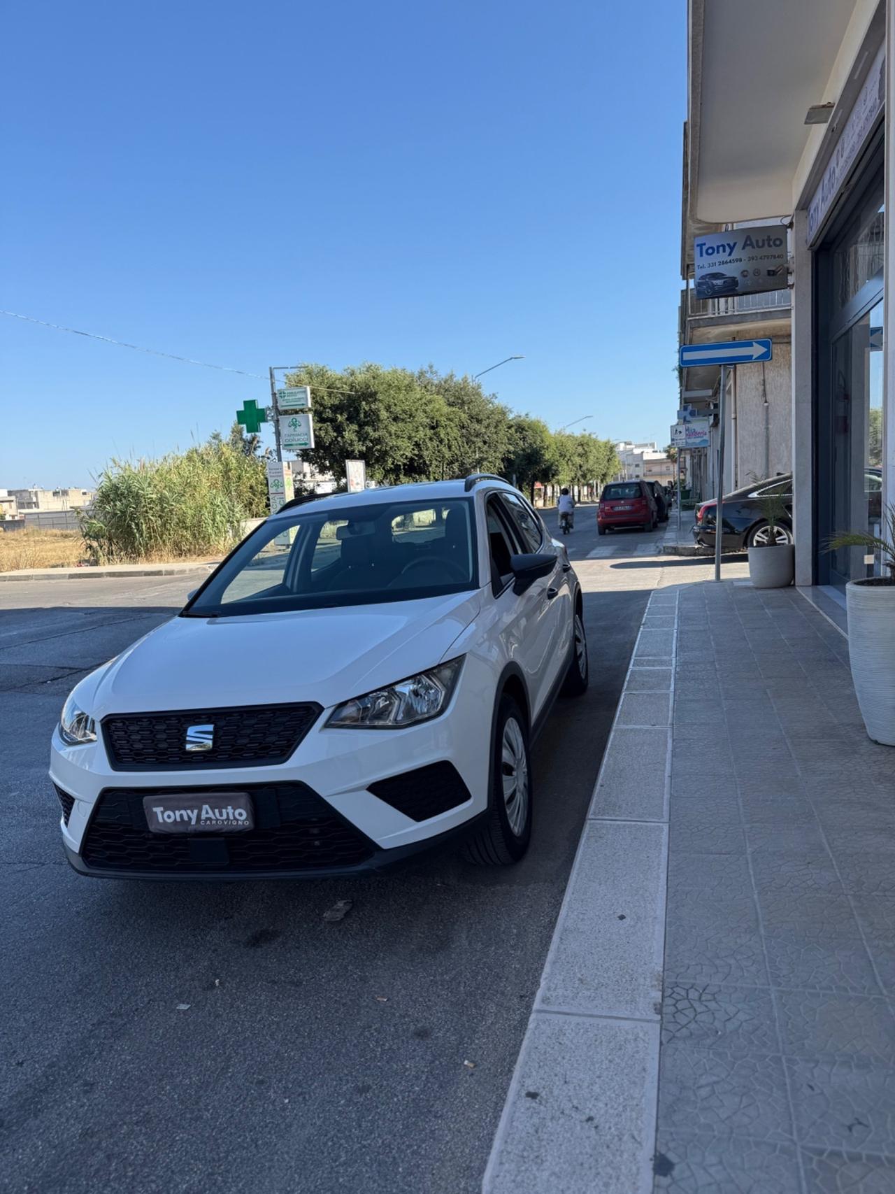 Seat Arona 1.0 tgi BENZMETANO 90cv FULL LINK,BLUETOOTH,USB,KM CERTIFICATI SEAT,UNI PROPRIETARIO