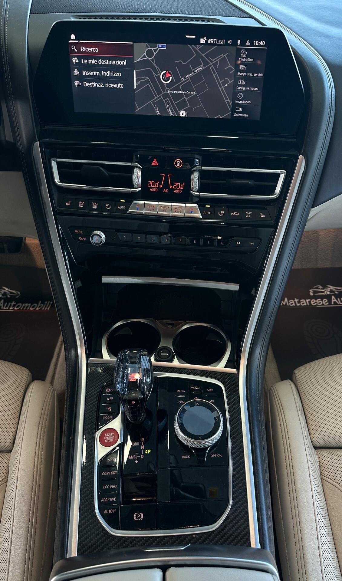 BMW M850 GranCoupè CarbonCore ScaricoAkrapovic Certificata BMW