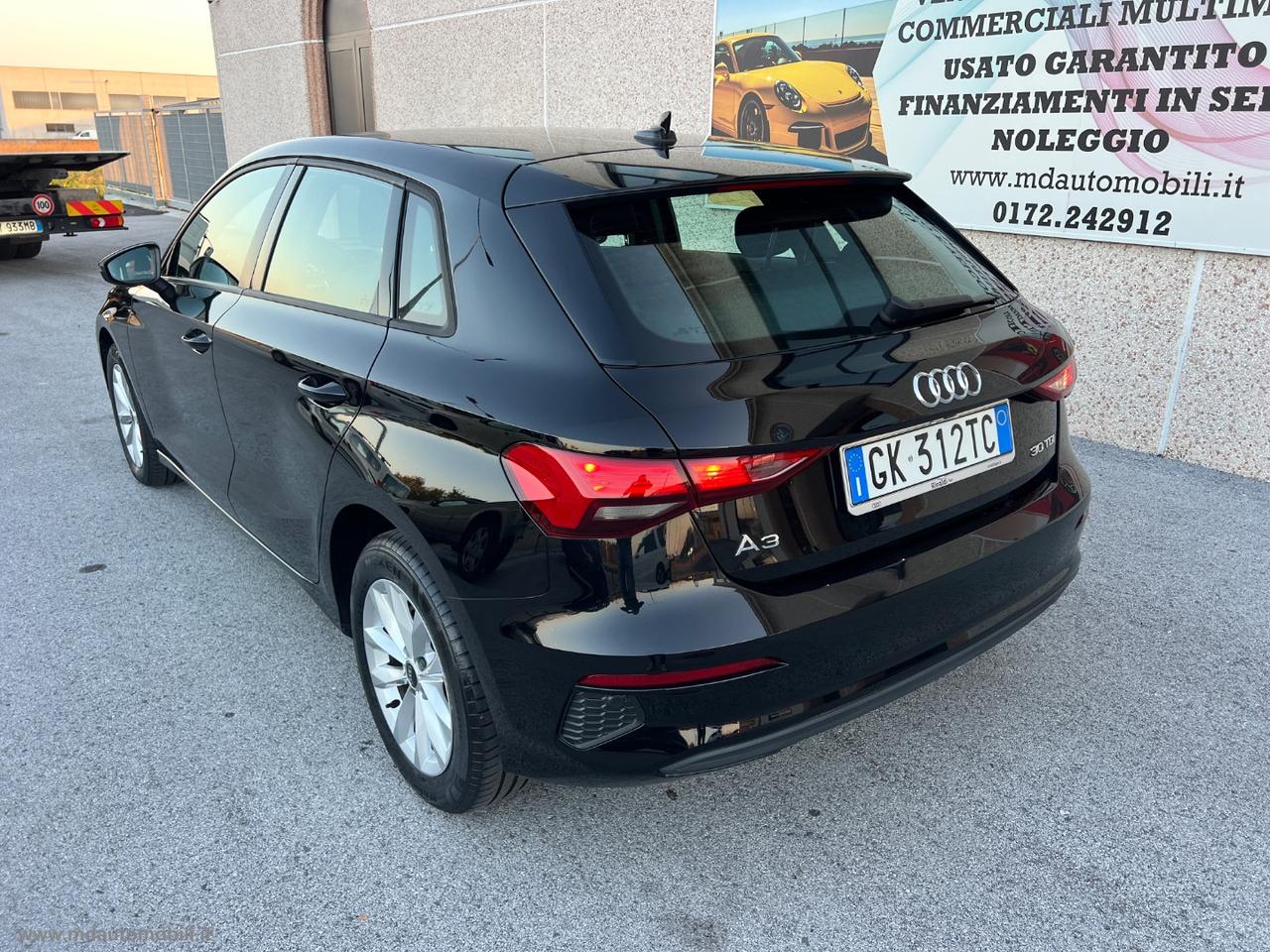 AUDI A3 SPB 30 TDI Business SOLO KM.53000 RETROCAMERA