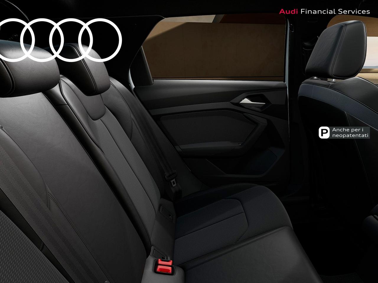 Audi A1 sportback 30 1.0 tfsi identity black 116cv s-tronic