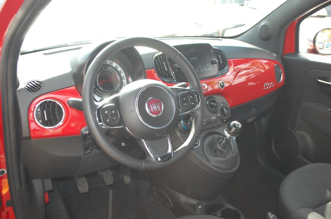 Fiat 500 1.0 hybrid Connect 70CV Uff Italy Led Lega USB